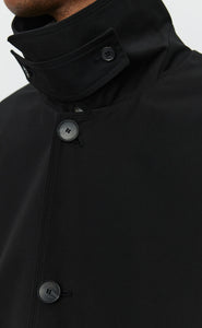 CLIENT COAT - BLACK GABARDINE