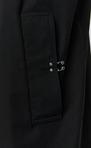 CLIENT COAT - BLACK GABARDINE