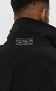 CLIENT COAT - BLACK GABARDINE