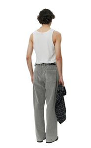 CORD TROUSERS - STAINED GREY