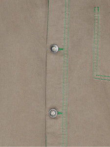 DART DENIM JACKET - WALNUT