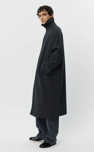 INSTALLATION COAT - DARK GREY WOOL