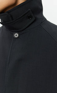 INSTALLATION COAT - DARK GREY WOOL