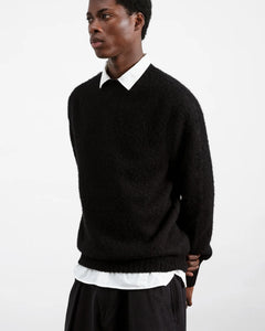 SUEDEHEAD CREW NECK KNIT BLACK
