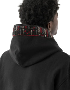 ALASKAN HILL TRIBE EMBROIDERED HOODED SWEAT - THE ROOM BY BASMATEE