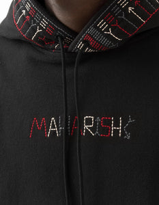 ALASKAN HILL TRIBE EMBROIDERED HOODED SWEAT - THE ROOM BY BASMATEE