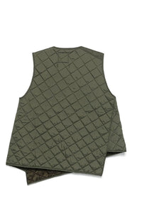 ASYMETRIC GILET OLIVE - THE ROOM BY BASMATEE