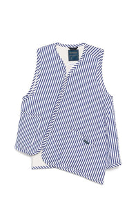 ASYMETRIC GILET STRIPED - THE ROOM BY BASMATEE