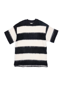 BIG T MOHAIR STRIPES BLACK/WHITE - THE ROOM BY BASMATEE