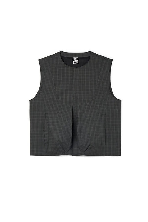 BILITIS CHECK VEST - THE ROOM BY BASMATEE