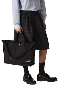 BLACK PATCHWORK TOTE BAG - THE ROOM BY BASMATEE