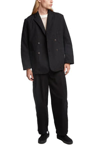 BLAZER COTTON LINEN BLACK - THE ROOM BY BASMATEE