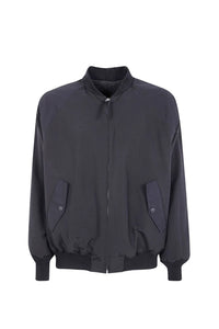 ZIP UP BOMBER JACKET BLACK