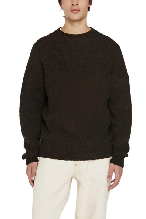 SUEDEHEAD CREW NECK KNIT BROWN