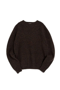 SUEDEHEAD CREW NECK KNIT BROWN