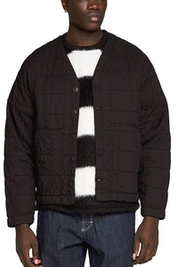 BASEBALL CARDIGAN COTTON QUILT BLACK