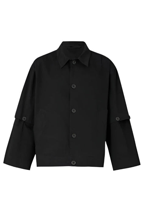 BUTTON JACKET BLACK - THE ROOM BY BASMATEE