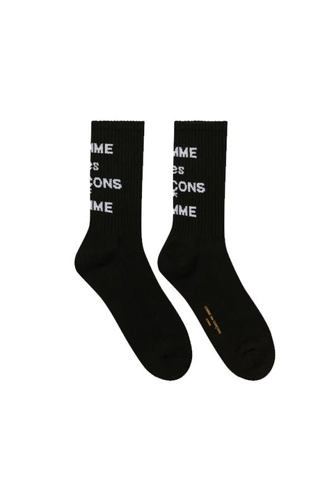 CDG HOMME LOGO SOCKS - THE ROOM BY BASMATEE