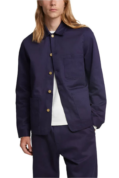 CHORE JACKET GARAGE NAVY - THE ROOM BY BASMATEE