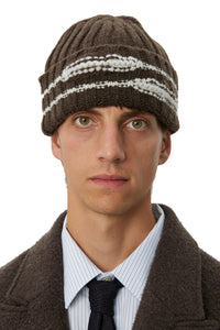 COURT BEANIE DARK BROWN