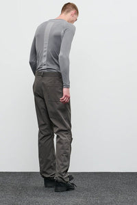 CUT KNEE PANTS - DOVE GREY - THE ROOM BY BASMATEE