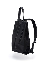 DALA SLEEK NYLON BLACK BACKPACK