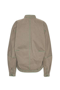 DART DENIM JACKET - WALNUT - THE ROOM BY BASMATEE