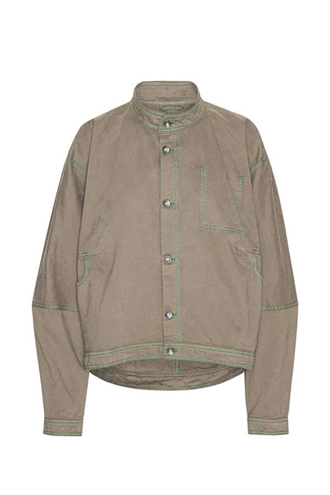 DART DENIM JACKET - WALNUT - THE ROOM BY BASMATEE