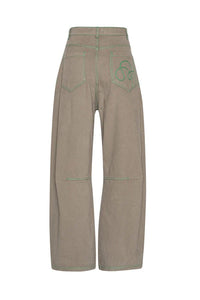 DART DENIM PANTS - WALNUT - THE ROOM BY BASMATEE