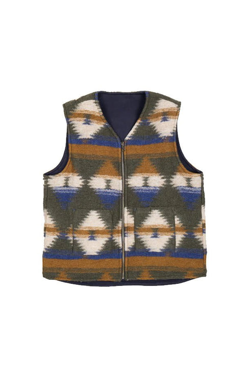 DECK VEST NEBRASKA COTTON BLUE - THE ROOM BY BASMATEE