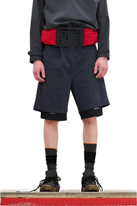 DOUBLE LAYER UTILITY SHORTS - THE ROOM BY BASMATEE