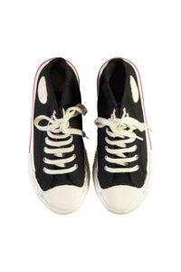 JAY HIGH TOP CANVAS SNEAKERS - BLACK