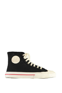 JAY HIGH TOP CANVAS SNEAKERS - BLACK