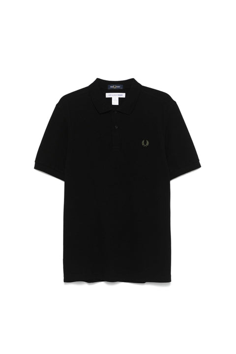 CDG x FRED PERRY POLO SLOGAN