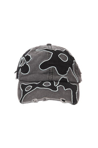 LOCKE DENIM APPLIQUE BASEBALL CAP