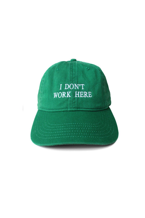 SORRY I DON'T WORK HERE HAT (GREEN)