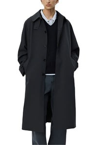 INSTALLATION COAT - DARK GREY WOOL