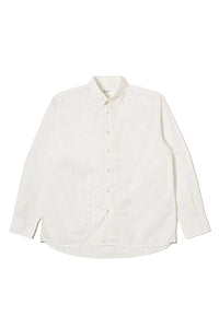 WHITE POPELIN PATCHED LAZY DAY SHIRT