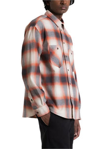 MECHANIC SHIRT COLORADO CHECK ORANGE/BLUE - THE ROOM BY BASMATEE