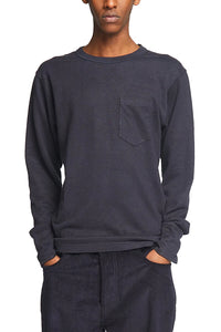 L/S POCKET T MILITARY JERSEY NAVY