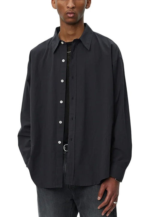 NETWORK SHIRT - GRAPHITE MICRO STRUCTURE - THE ROOM BY BASMATEE