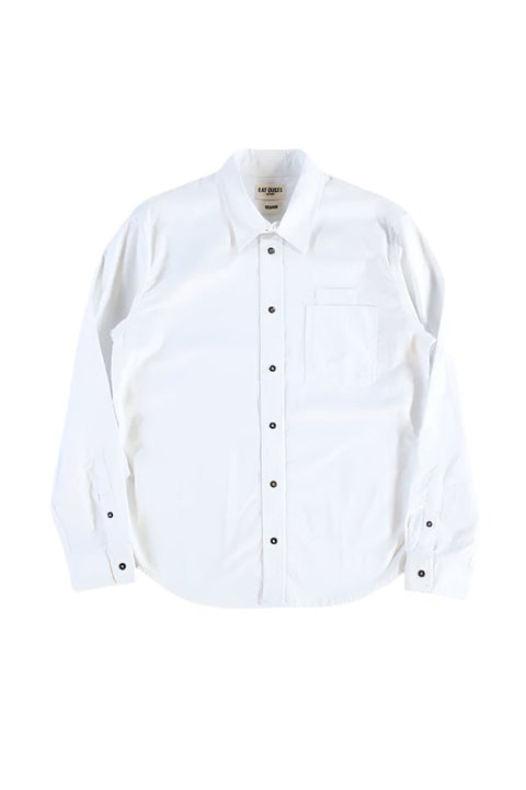 OXFORD COMBAT SHIRT WHITE - THE ROOM BY BASMATEE