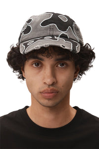 LOCKE DENIM APPLIQUE BASEBALL CAP