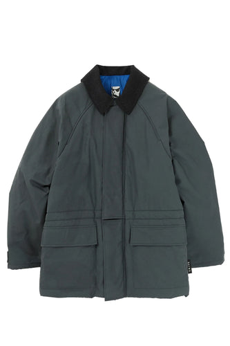 WAXED PADDED PARKA - CHARCOAL