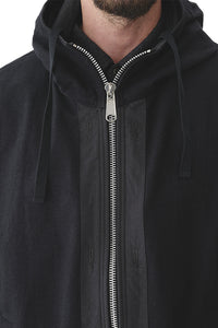 REVERSIBLE BLACK PARKA