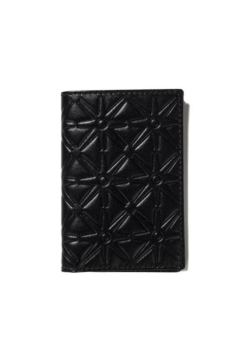 CDG EMBOSSED CARD HOLDER WALLET (BLACK SA640EA)