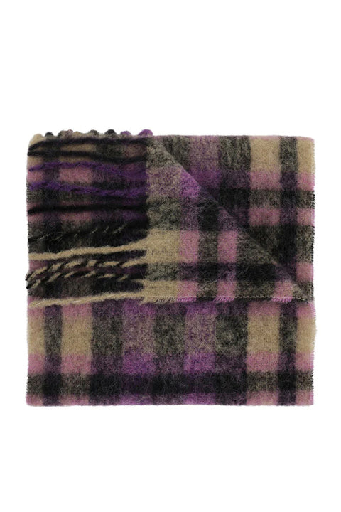 SLICED WOOL SCARF - PURPLE