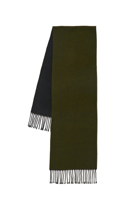 GREEN/BLACK DOUBLE SIDED SCARF