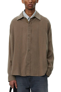 GAMBLER SHIRT - DARK TAUPE FUZZ