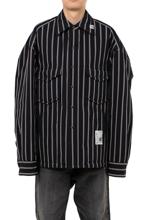 STRIPE PUFFER SHIRT